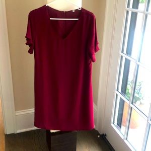 Wine colored dress worn 1 x